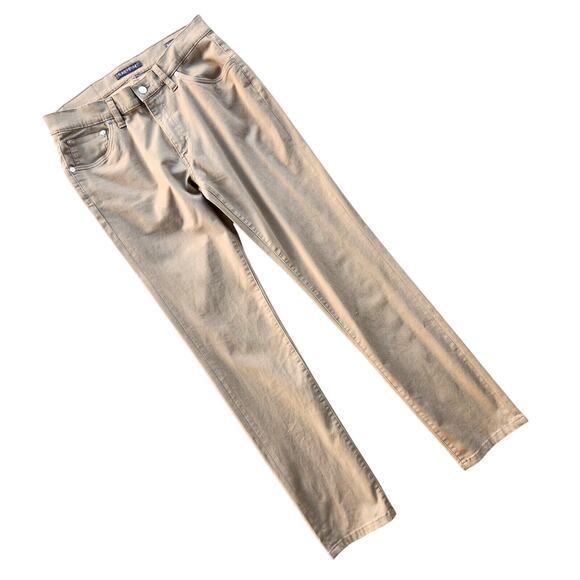 Slate And Stone Men's Tan Brushed Cotton Denim Sloan Casual Jeans Size W31 L32 - Picture 1 of 3